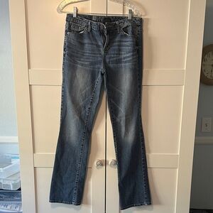 Mossimo Supply Co. Dark Washed Blue Boot Cut Jeans